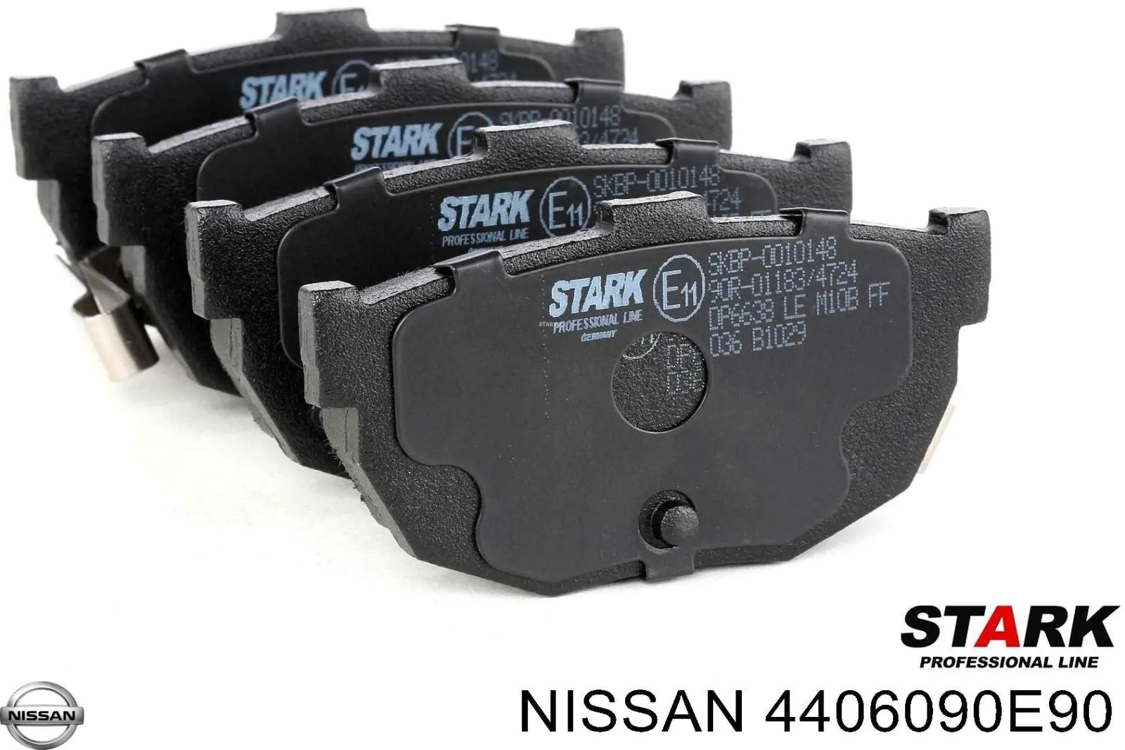 4406090E90 Nissan/Infiniti Колодки тормозные дисковые комплект