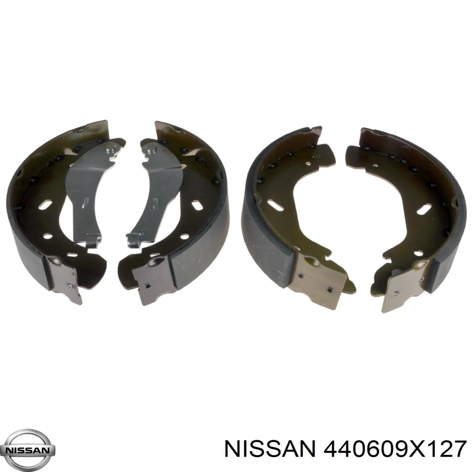 Колодки тормозные задние барабанные Nissan 440609X127