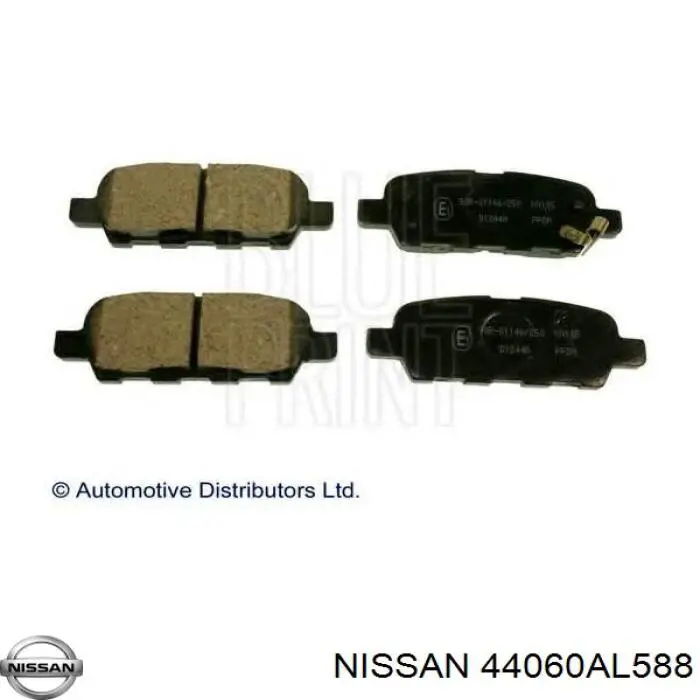 Задние тормозные колодки 44060AL588 Nissan