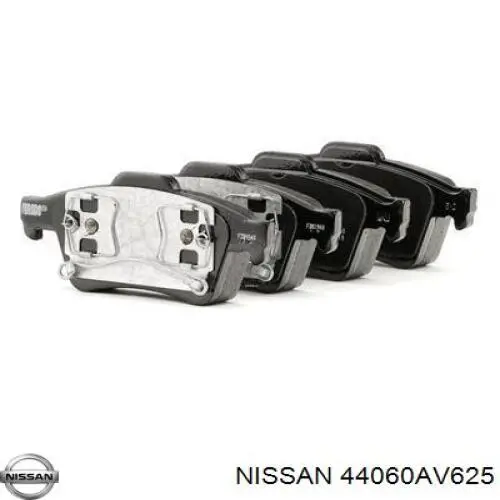 Задние тормозные колодки 44060AV625 Nissan