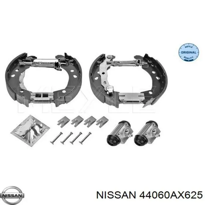 Тормоза рабочие задние ножные и тормозные барабаны Nissan/Infiniti 44060AX625 цена, от 23.84 USD