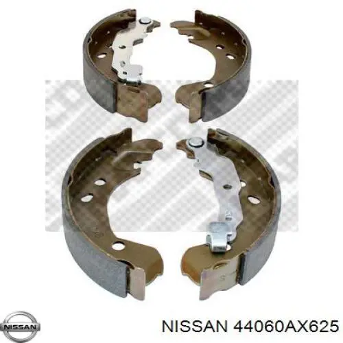 Купить 44060AX625 Nissan/Infiniti Задние барабанные тормозные колодки