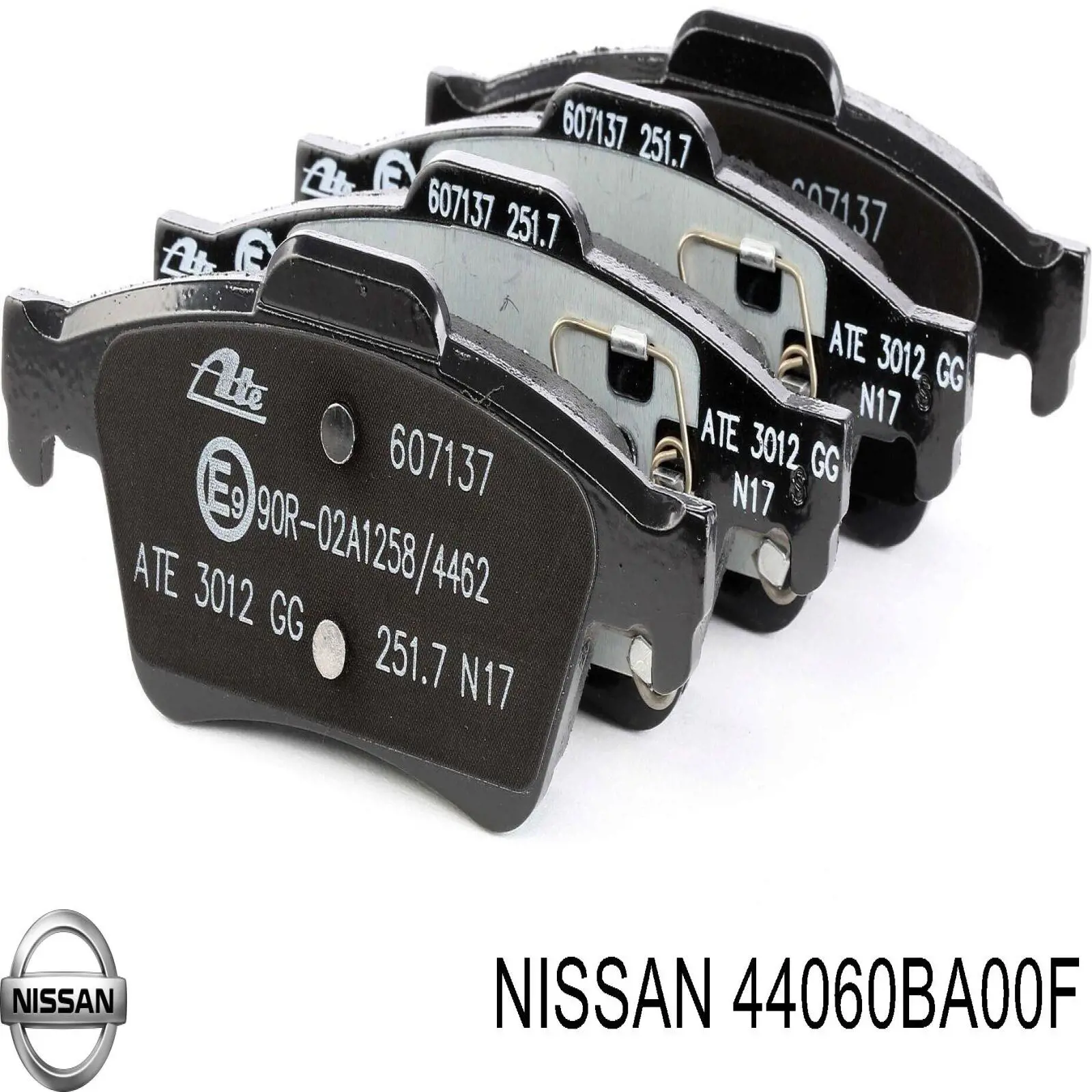 Compre 44060BA00F Nissan/Infiniti Sapatas do freio traseiras de disco