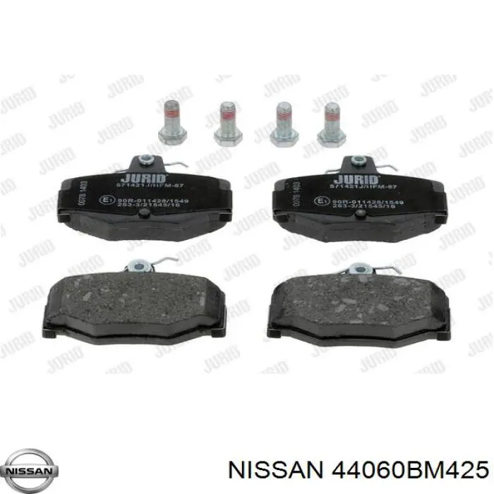 44060BM425 Nissan колодки тормозные задние дисковые