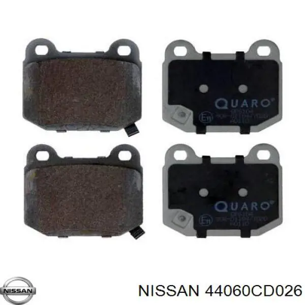 Задние тормозные колодки 44060CD026 Nissan/Infiniti