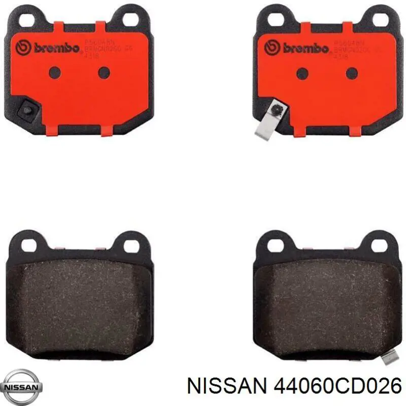 44060CD026 Nissan/Infiniti Колодки тормозные дисковые комплект