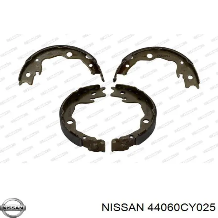 Колодки ручника (стояночного тормоза) Nissan 44060CY025