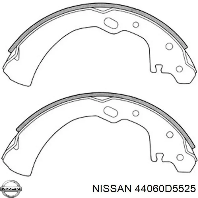 44060D5525 Nissan колодки тормозные задние барабанные