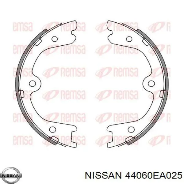 Колодки ручника (стояночного тормоза) Nissan 44060EA025