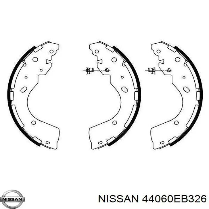 Тормоза рабочие задние ножные и тормозные барабаны Nissan/Infiniti 44060EB326 цена, от 47.16 USD