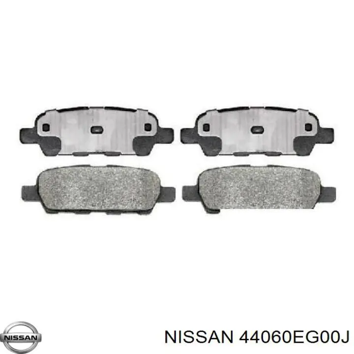 Задние тормозные колодки 44060EG00J Nissan