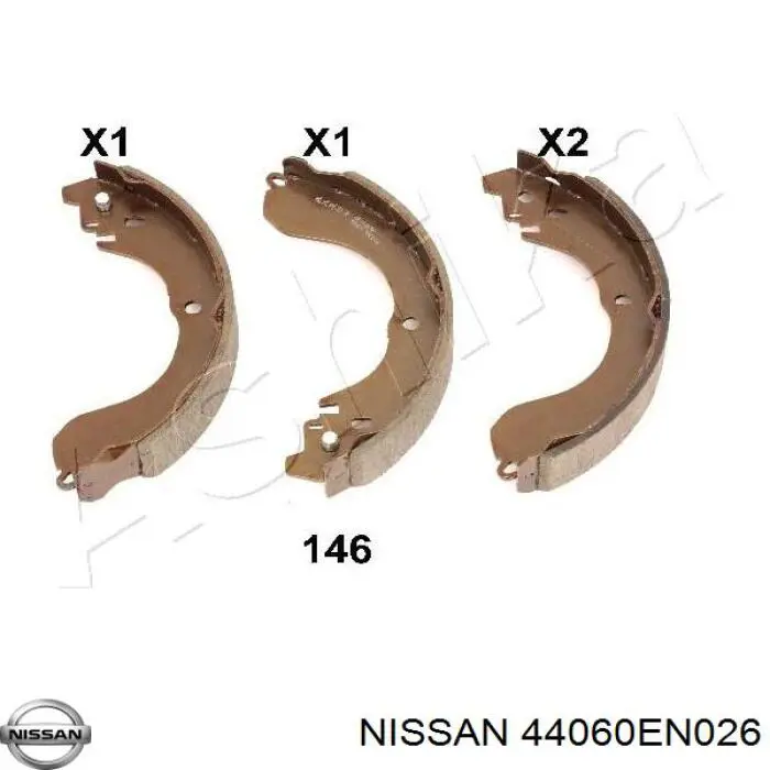 Задние барабанные колодки 44060EN026 Nissan