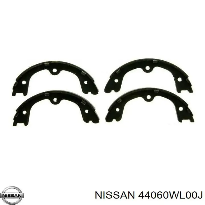44060WL00J Nissan колодки ручника (стояночного тормоза)