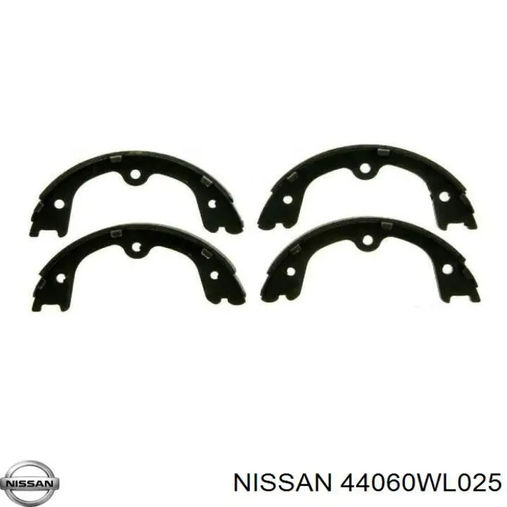 44060WL025 Nissan колодки ручника (стояночного тормоза)