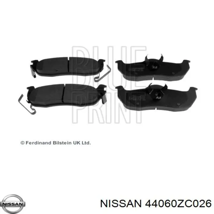 44060ZC026 Nissan задние тормозные колодки