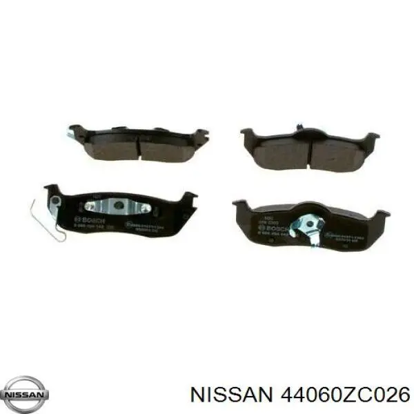 Купить 44060ZC026 Nissan/Infiniti Колодки тормозные задние, дисковые