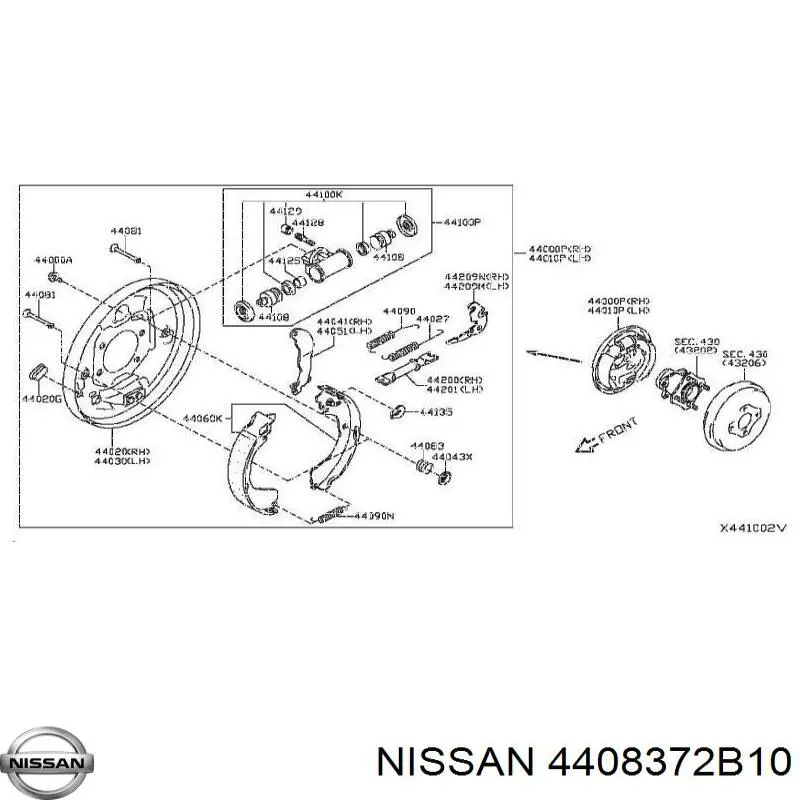  Nissan/Infiniti 4408372B10 цена, от 3.80 USD