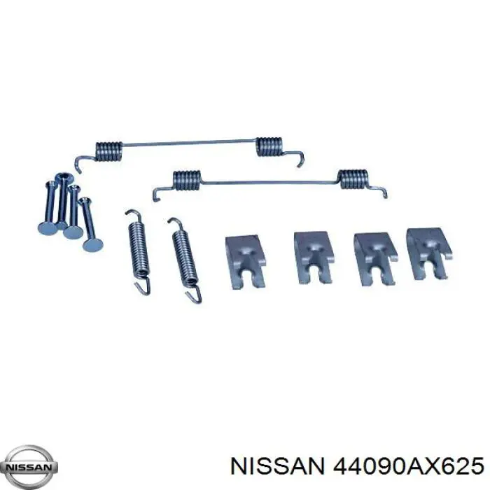 Монтажный комплект задних барабанных колодок Nissan 44090AX625