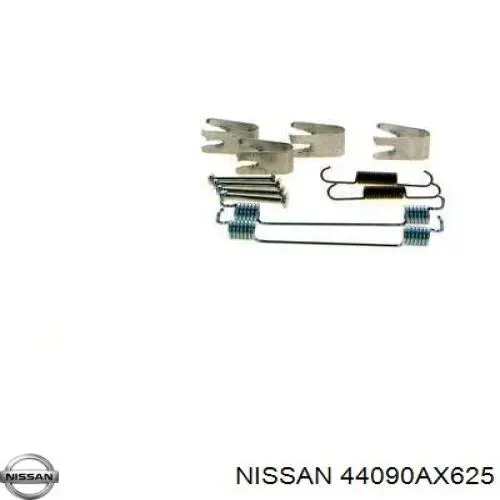 Монтажный комплект задних барабанных колодок 44090AX625 Nissan/Infiniti