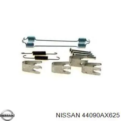 Купить 44090AX625 Nissan/Infiniti Монтажный комплект задних барабанных колодок