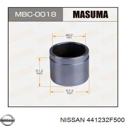 Поршень суппорта тормозного, заднего Nissan/Infiniti 441232F500 цена, от 19.00 USD