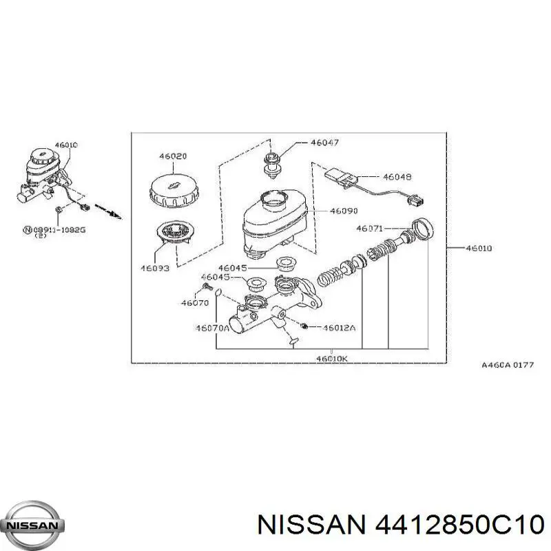 Купить 4412850C10 Nissan/Infiniti 