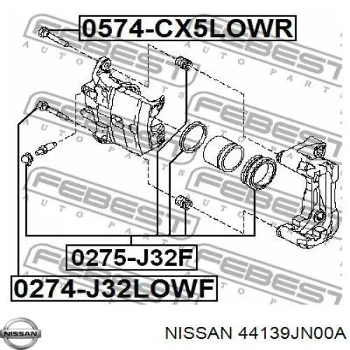  Nissan/Infiniti 44139JN00A цена, от 17.82 USD