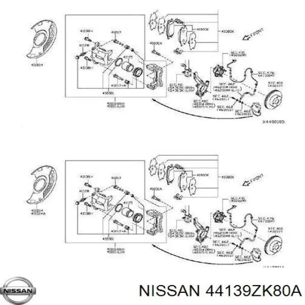 44139ZK80A Nissan 