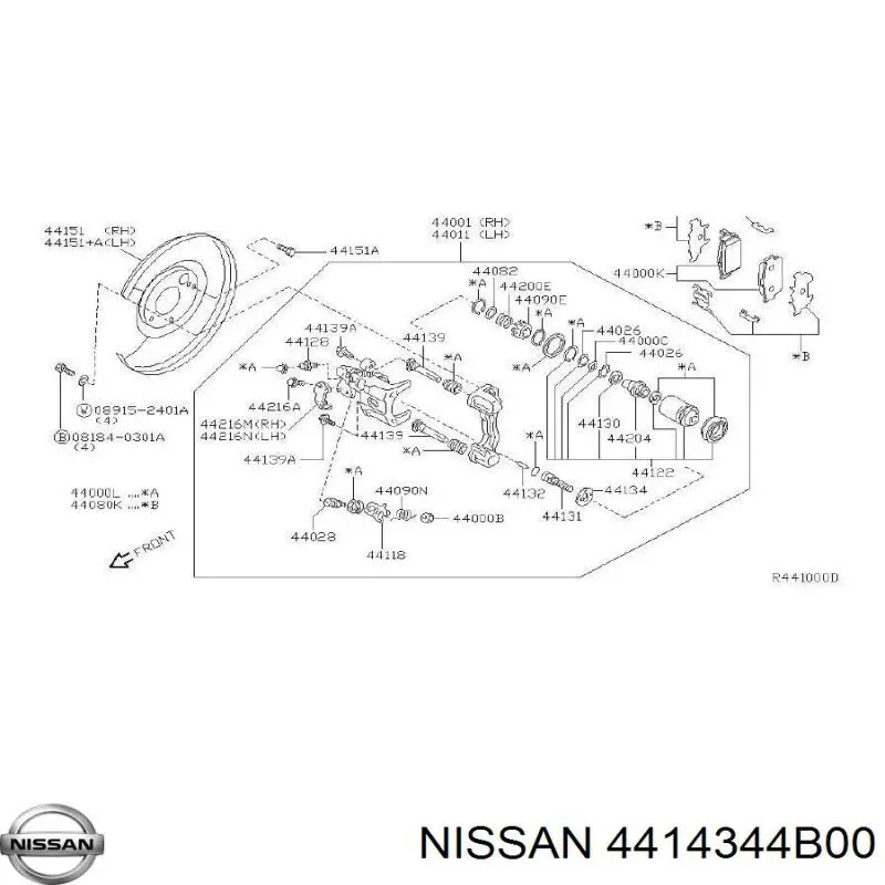 4414344B00 Nissan 