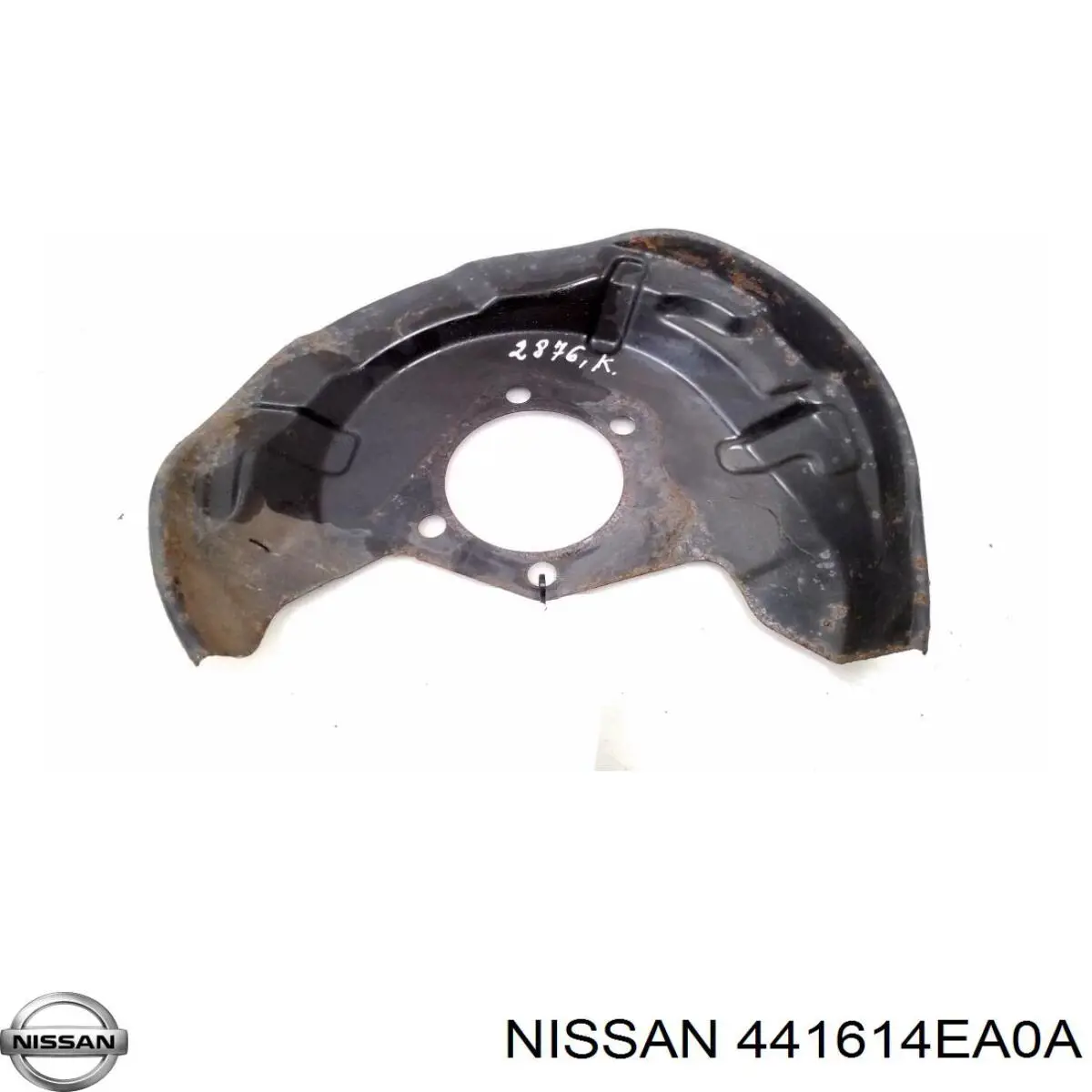 441614EA0A Nissan proteção esquerda do freio de disco traseiro