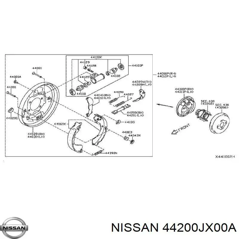 Купить 44200JX00A Nissan/Infiniti 