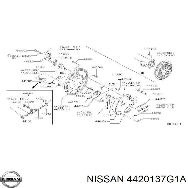 4420137G1A Nissan 