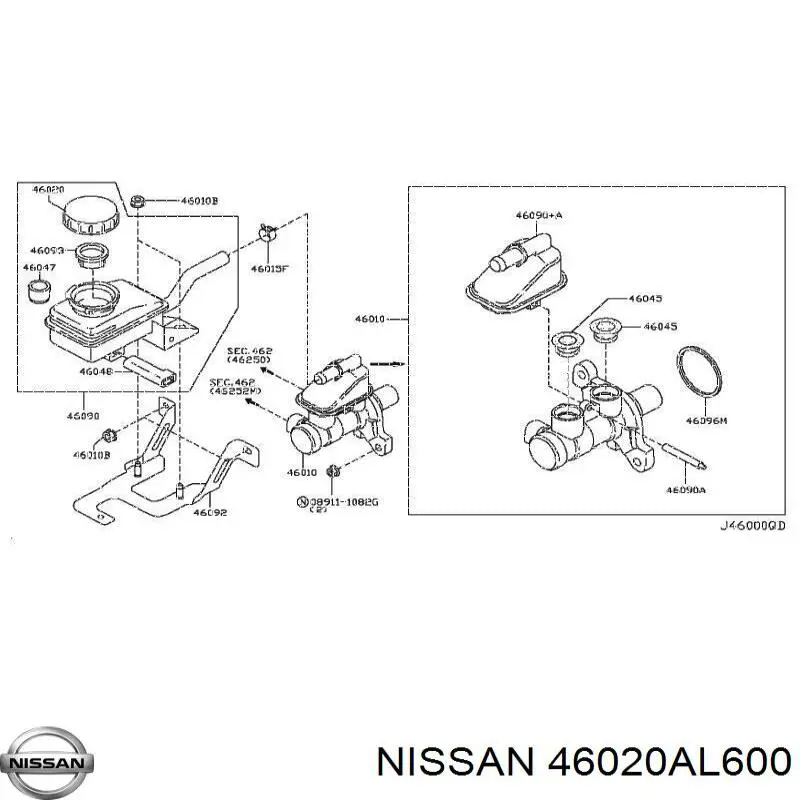  46020AL600 Nissan