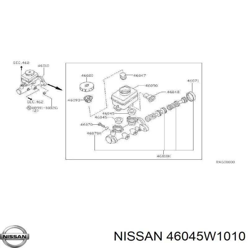  46045W1010 Nissan