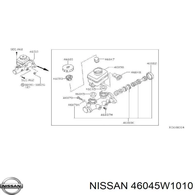Купить 46045W1010 Nissan/Infiniti 