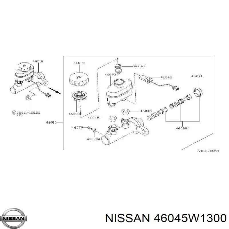  46045W1300 Nissan