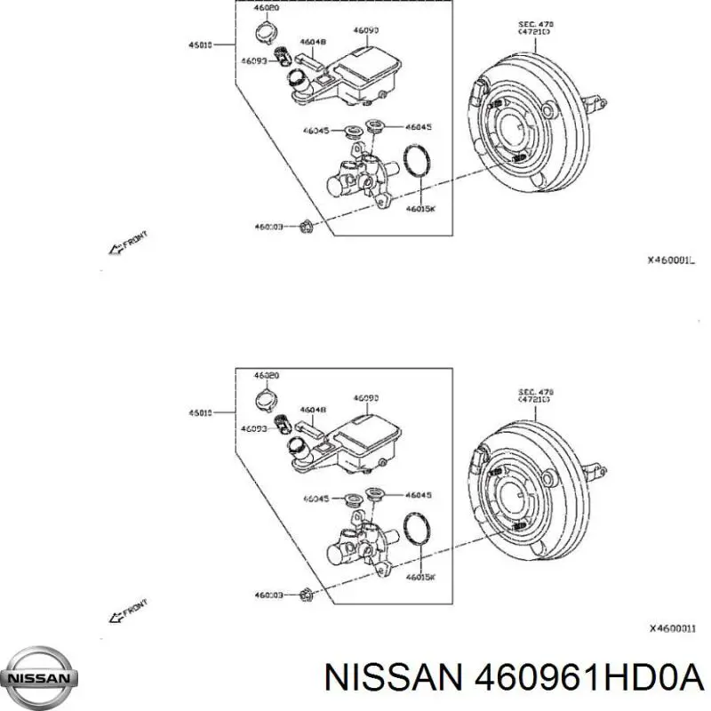 Купить 460961HD0A Nissan/Infiniti 
