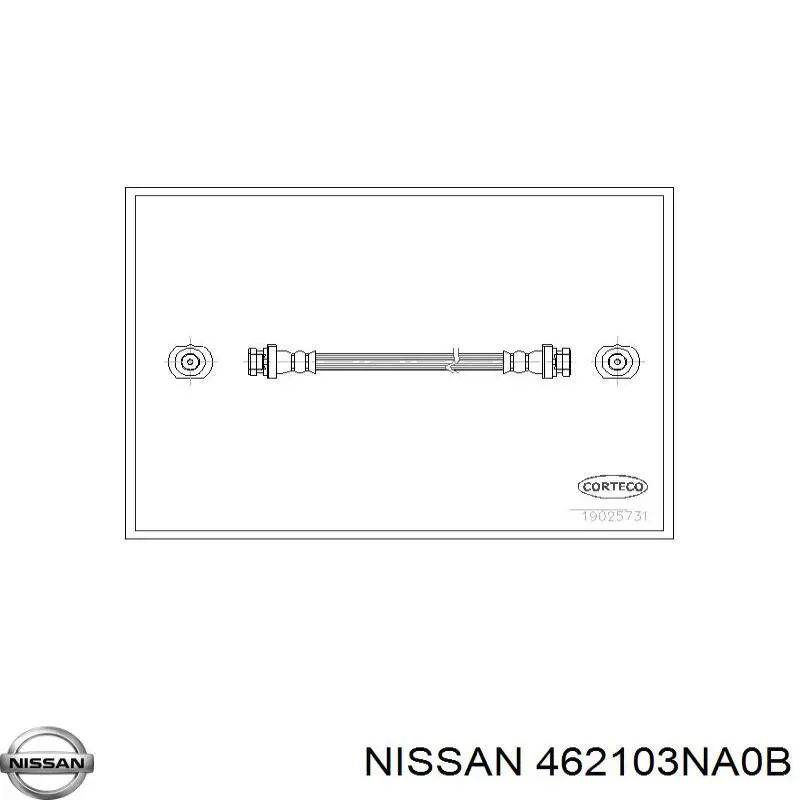 Mangueira do freio traseira para Nissan Micra (K14)