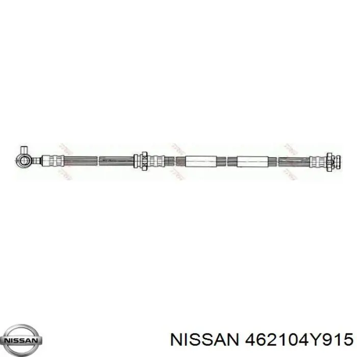 Шланг тормозной передний, левый Nissan/Infiniti 462104Y915 цена, от 20.27 USD