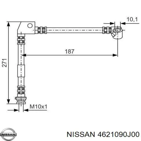 Передний правый тормозной шланг ABE C81514ABE