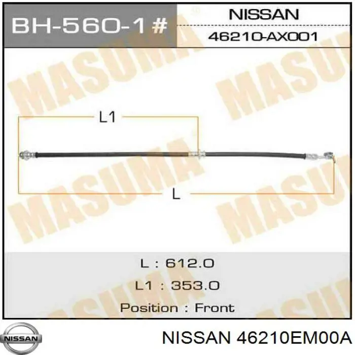 46210EM00A Nissan 