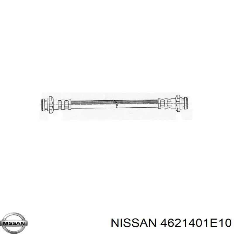 4621401E10 Nissan шланг тормозной задний