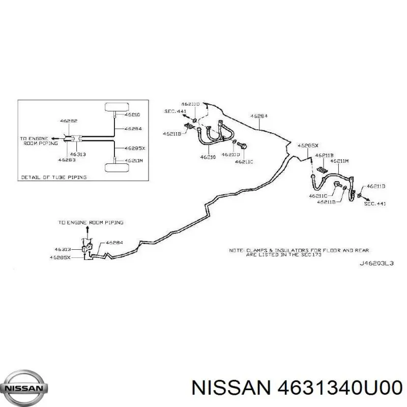  Nissan/Infiniti 4631340U00 цена, от 8.67 USD