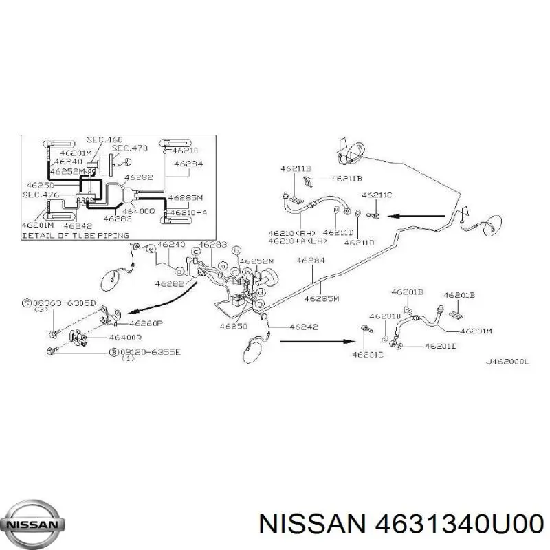 Купить 4631340U00 Nissan/Infiniti 
