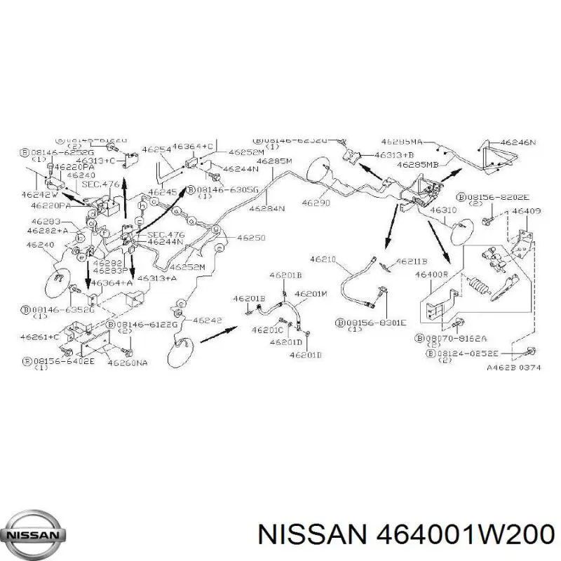 Купить 464001W200 Nissan/Infiniti 