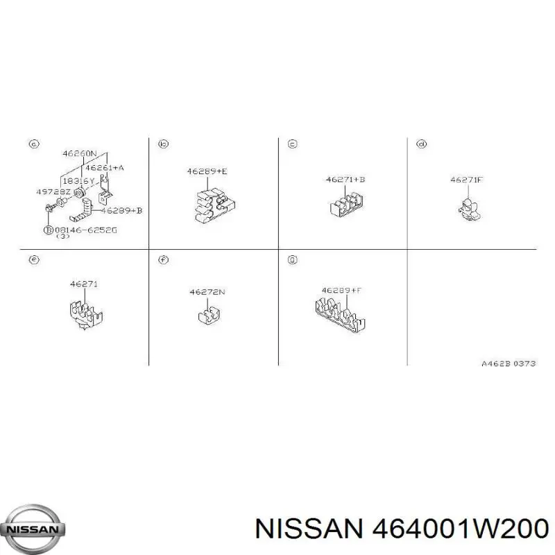  Nissan/Infiniti 464001W200 цена, от 992.93 USD