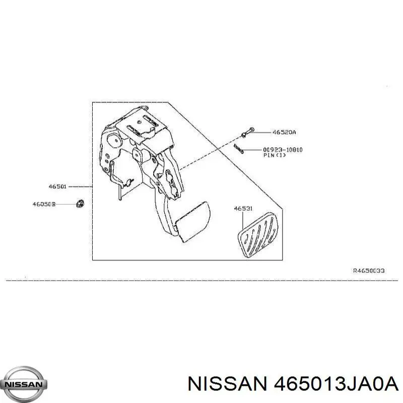 465013JA0A Nissan/Infiniti Ппривод тормозного крана