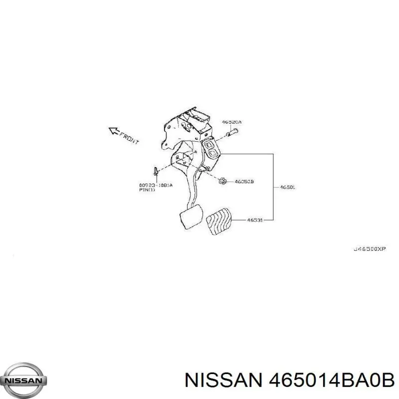 Педаль тормоза Nissan/Infiniti 465014BA0B цена, от 5.45 USD
