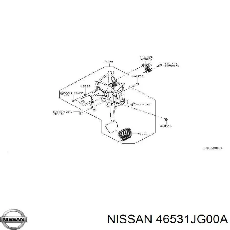  46531JG00A Nissan