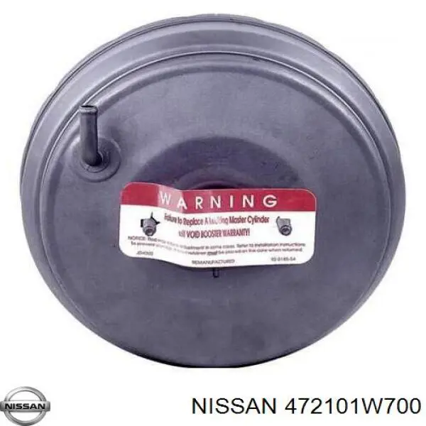 472101W700 Nissan усилитель тормозов вакуумный